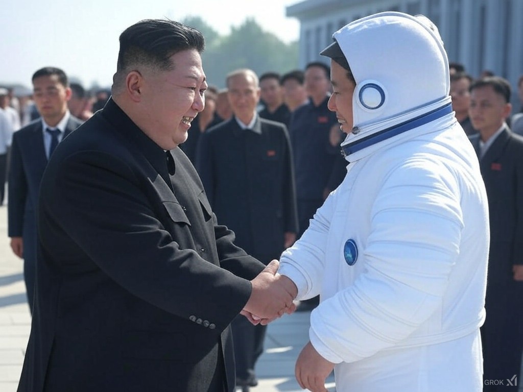 金正恩同志接见登日宇航员